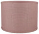 Classic Drum Burlap Lampshades, Dusty Rose, 14"