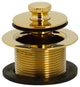 Twist & Close Sch. 40 PVC Bath Waste With One-Hole Elbow In Oil Rubbed Bronze, Polished Brass