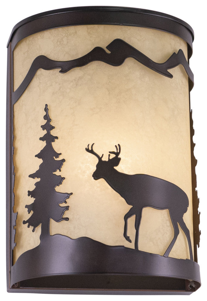 Yosemite 8" Wall Sconce Light, Deer