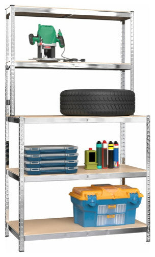 vidaXL Work Table Storage Rack with Shelves Silver Steel and Engineered Wood