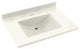 Swan Contour Solid Surface Bathroom Vanity Top, Bisque