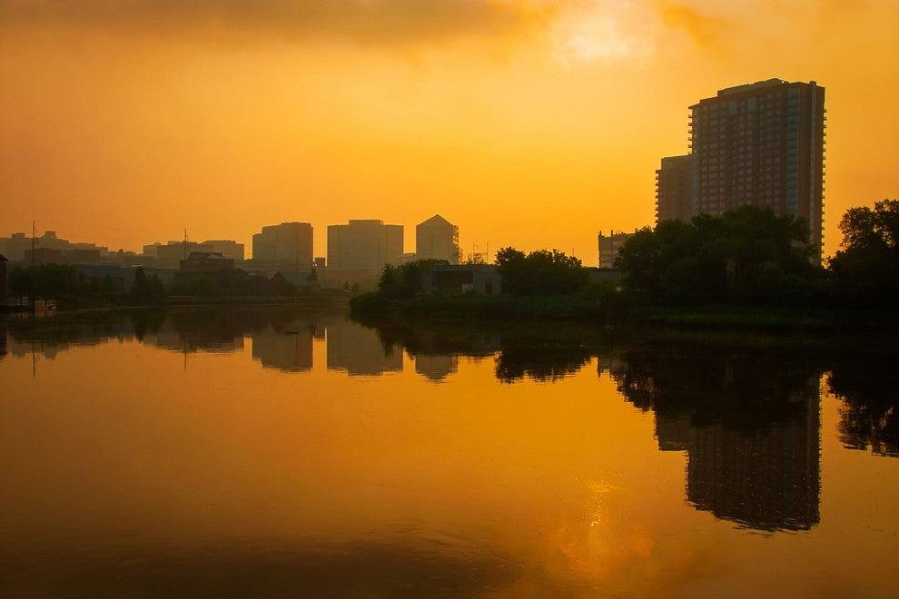 Wilmington at Sunrise Landscape Photography Canvas Wall Art Print, 18" X 24"