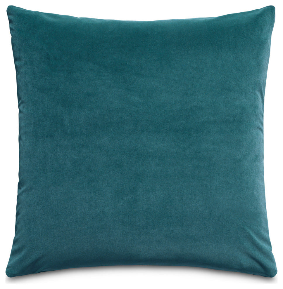 Gemma 21" Velvet Throw Pillow, Set of 2, Juniper