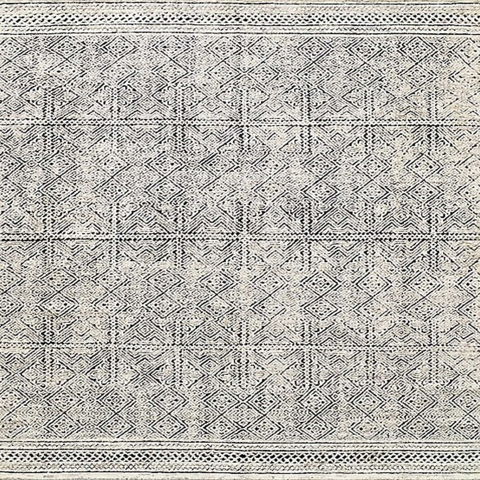 Ahgly Company Indoor Square Mid-Century Modern Area Rugs, 8' Square