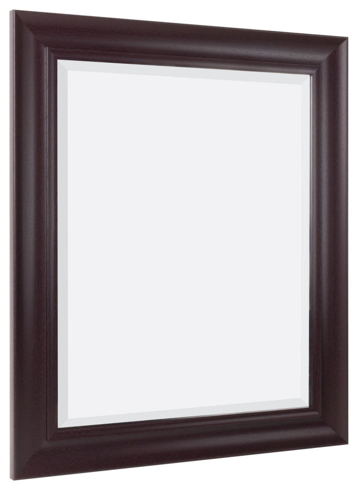 Head West Espresso Rectangular Framed Wall Vanity Mirror - 24" x 30"
