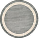 Unique Loom Gray Del Mar Maria 6' 0 x 6' 0 Round Rug