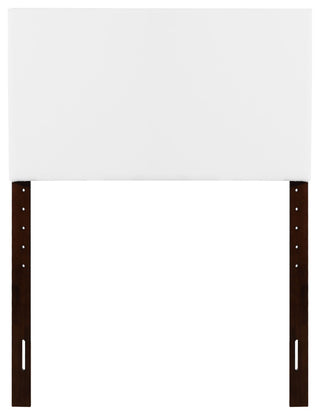 Novo Faux Leather Headboard, White, Twin