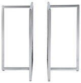 Legend Dining Table Bases Only, Brushed Stainless Steel