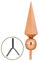 Lancelot Polished Copper Rooftop Finial