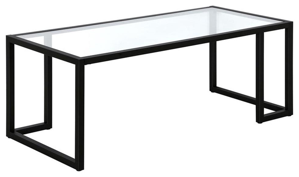 Maklaine Contemporary 45'' Coffee Table in Blackened Bronze