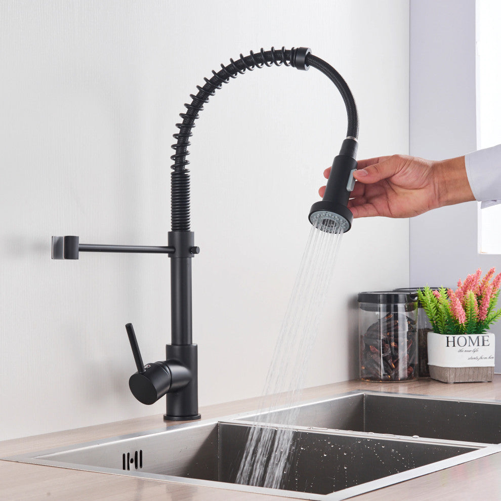 Solid Brass Deck Mounted Kitchen Sink Faucet