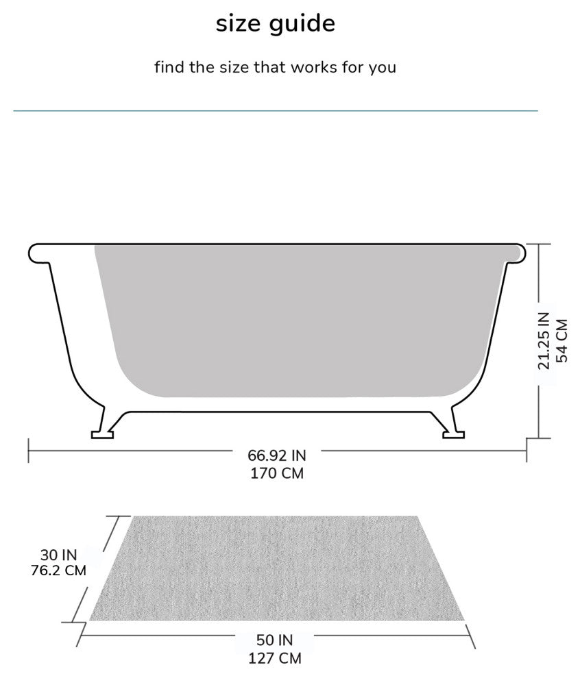 Edington Machine Tufted Bath Mat, Gray, 30x50