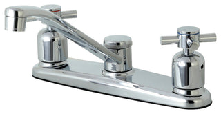 Kingston Brass 8" Centerset Kitchen Faucet, Polished Chrome