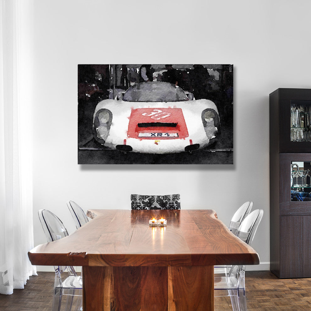 "Ferrari Front End Monterey Watercolor" Fine Art Print