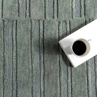 Starke Checked Wool Area Rug, Hunter Green 8'x10'