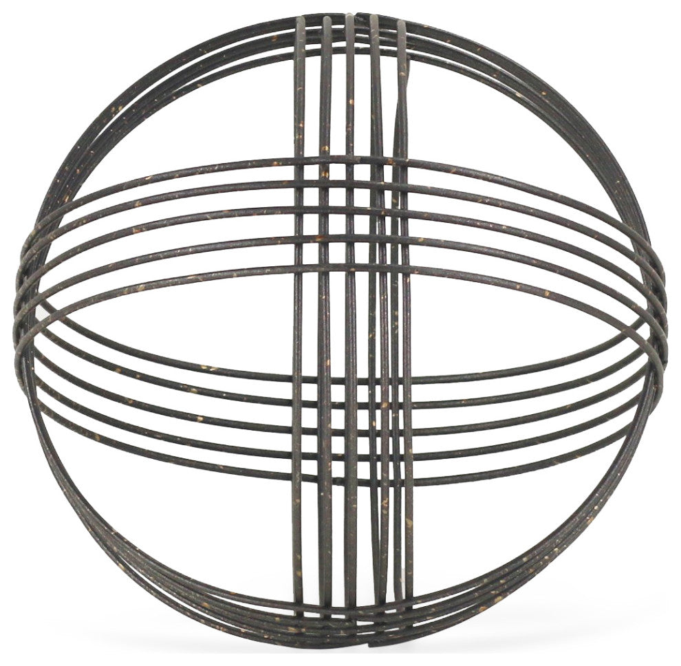 Silver Metal Orb 7" Diameter