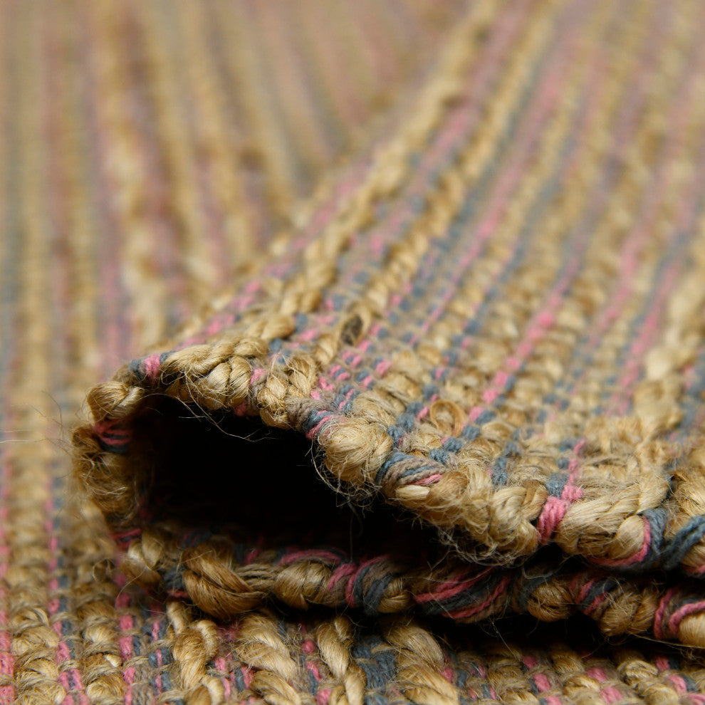 Naturals Sinclair Area Rug, Pink, 2' x 3', Striped