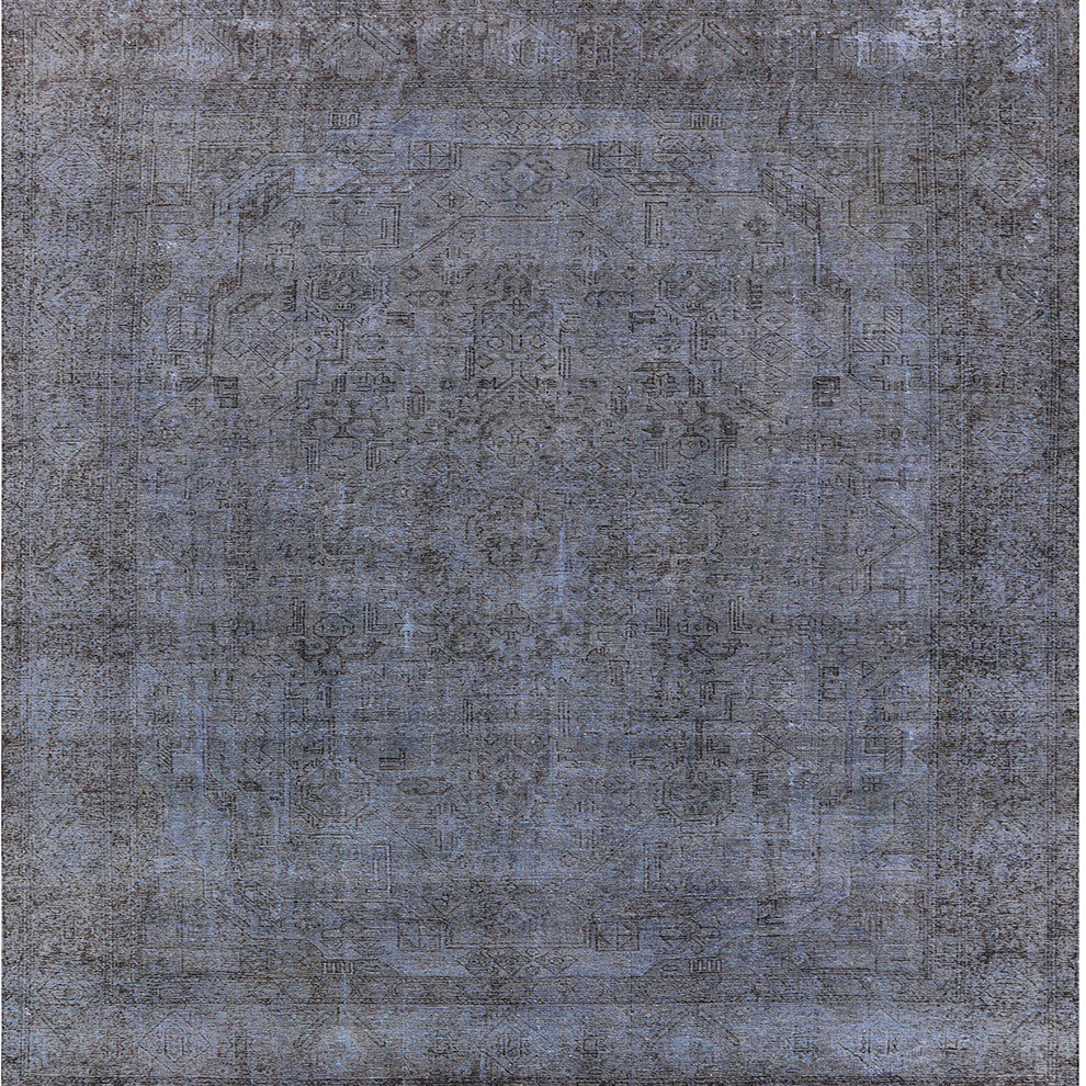 Ahgly Company Indoor Square Mid-Century Modern Area Rugs, 3' Square