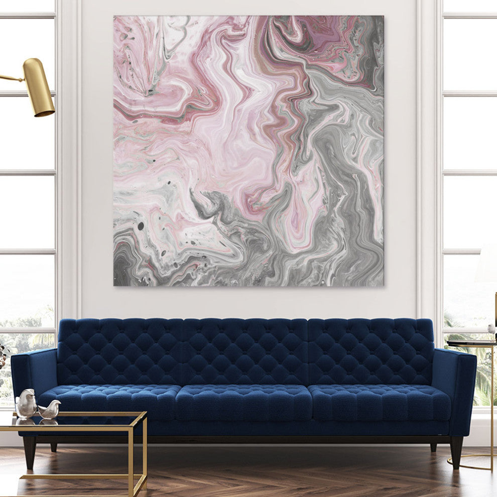 "Blush Minerals I" Fine Art Giant Canvas Print, 72"x72"