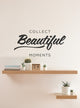 Collect Beautiful Moments Wall Decal, Black