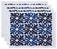 Tiki Square, Geometric Print Placemat, Blue
