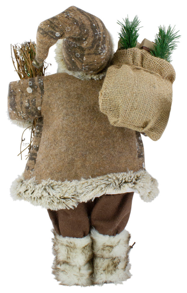 18" Standing Santa Christmas Figure With Presents
