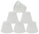 Aspen Creative 32066-6 Hardback Empire Clip-On Lamp Shade White 3" x 5" x 4"