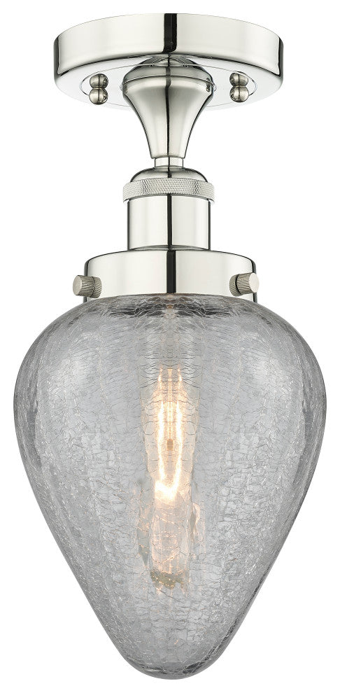 Innovations Geneseo 1 6" Semi-Flush Mount Polished Nickel