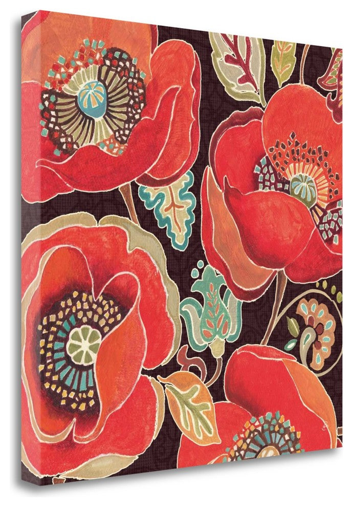"Moroccan Red IV" By Daphne Brissonnet, Giclee Print on Gallery Wrap Canvas