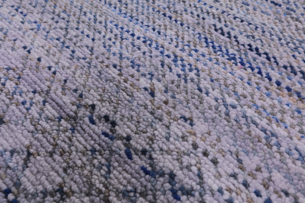 9' 11" X 14' 2" Savannah Grass Handmade Wool Rug - Q13413