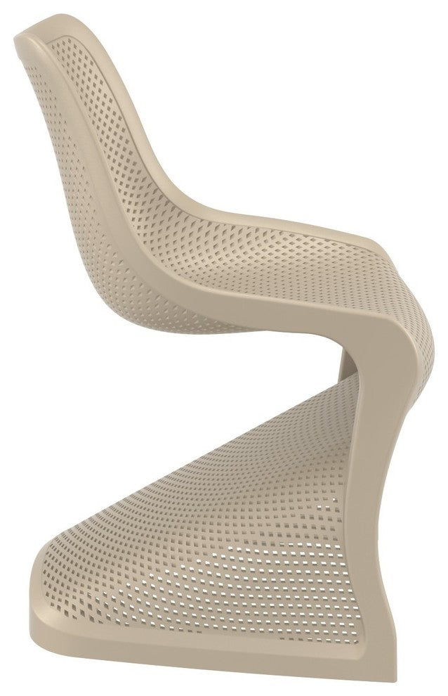 Compamia Bloom Outdoor Dining Chairs, Set of 2, Taupe