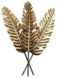 Contemporary Black and Gold Leaf Design Wall D"cor