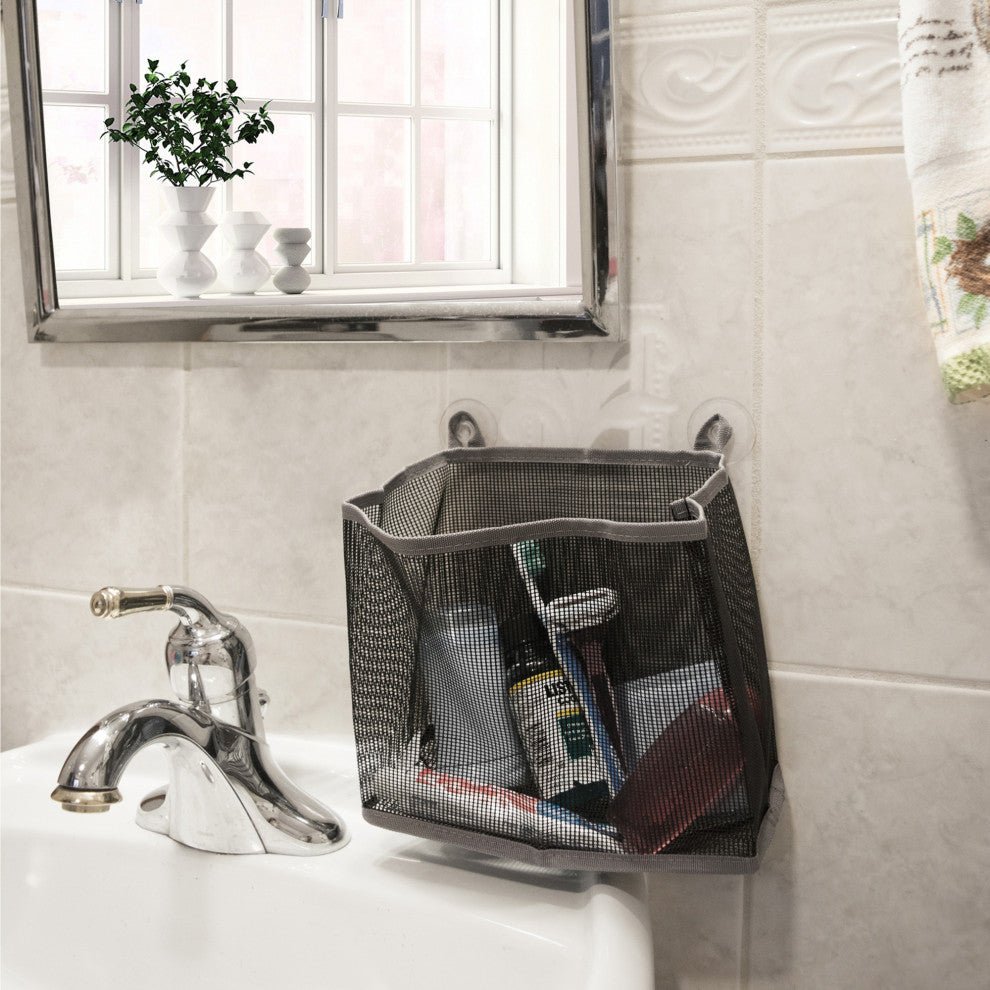 Bath Mesh Bag Assorted Gray Set/3