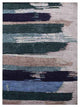 Hand Knotted Silk Area Rug Abstract Multicolor