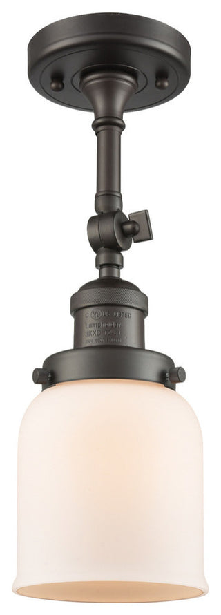 Innovations Lighting 201F-Ob-G51-Led 1 Light Dimmable Led Semi-Flush Mount