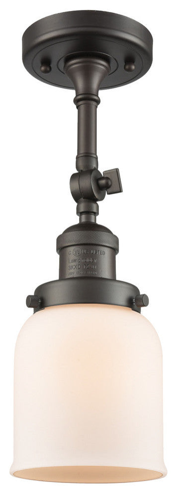 Innovations Lighting 201F-Ob-G51-Led 1 Light Dimmable Led Semi-Flush Mount