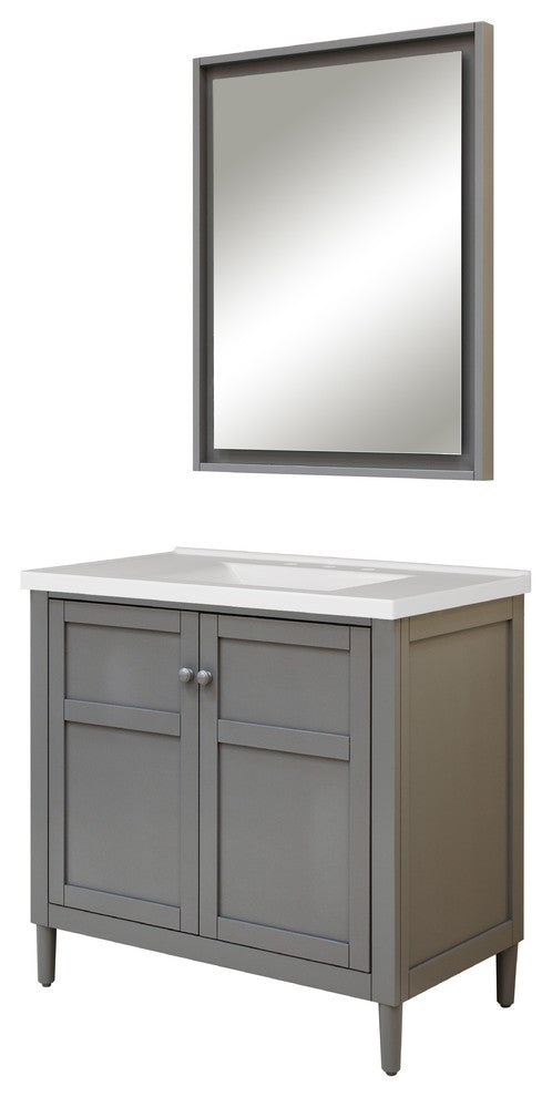 Premier Wave Bowl Cultured Marble Vanity Top, 37"x22"