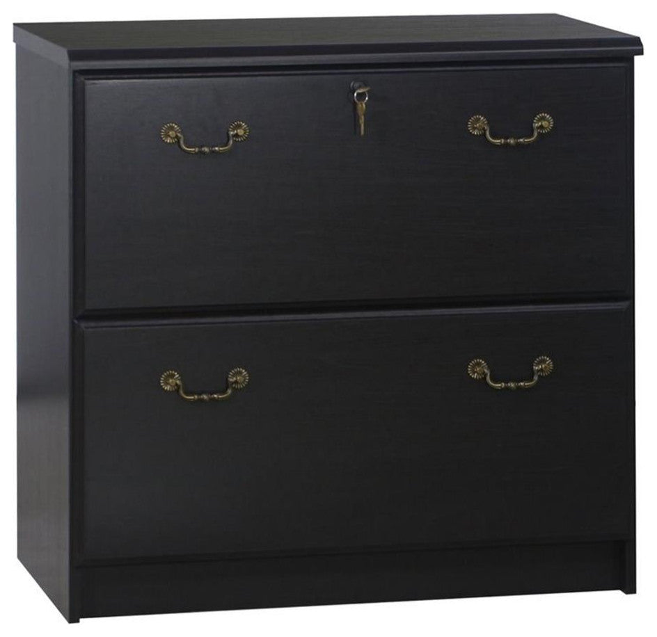 Saint Birch Transitional Wood Lateral File Cabinet in Espresso