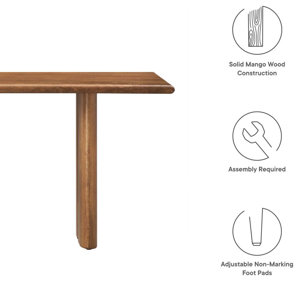 MODWAY Amistad 58" Wood Bench