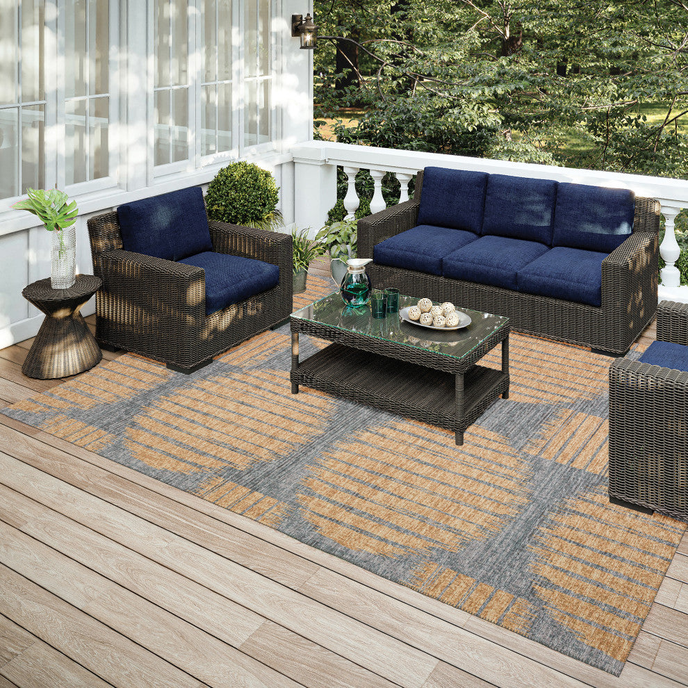 Indoor/Outdoor Sedona SN13 Eclipse Machine Washable 8' x 10' Rug