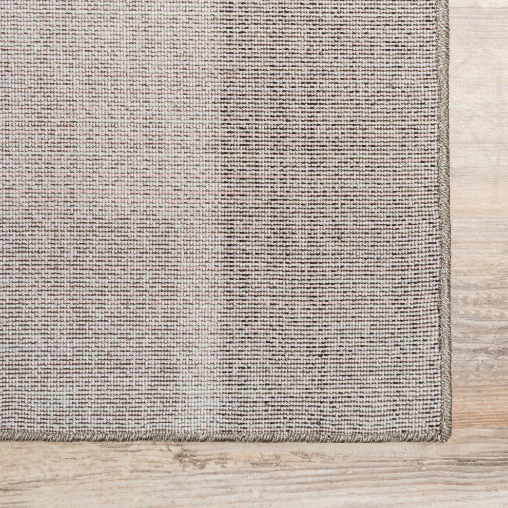 Rug Unique Loom Del Mar Light Gray Runner 2' 7 x 10' 0