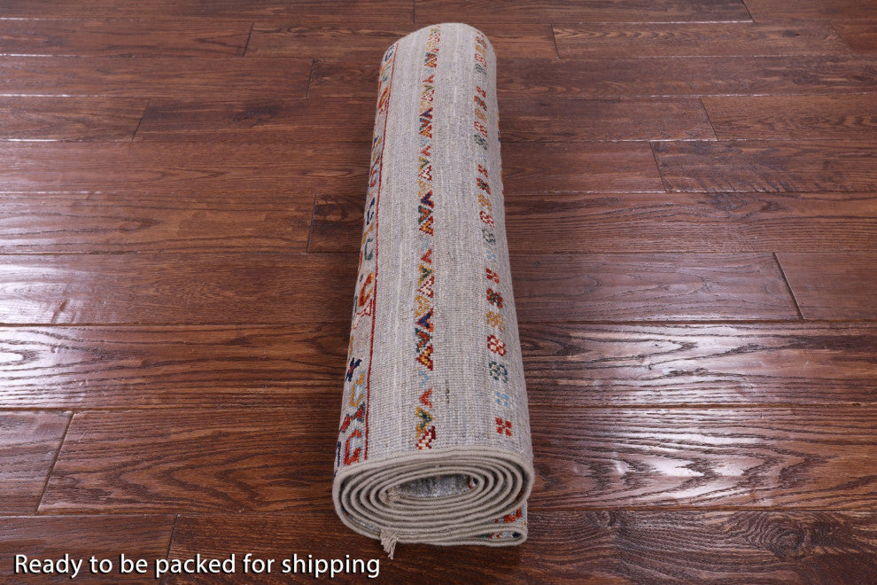 Super Kazak Khorjin Handmade Runner Rug 2' 5" X 7' 9" Q11029