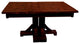 Barnwood Style Timber Peg Pedestal Extension Table, Michael's Cherry, 2-Leaf 42" X 66"