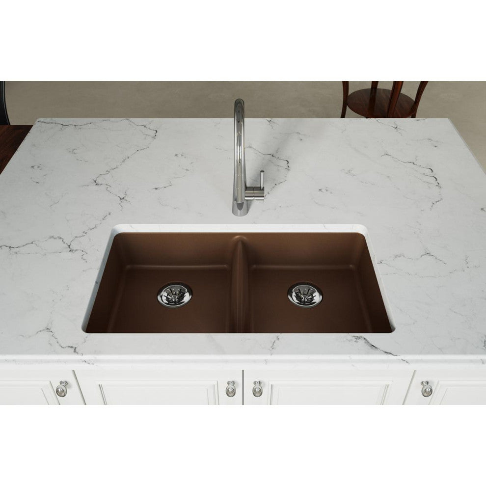 ELGUAD3319PDMC0 Quartz Classic 33" ADA Sink with Perfect Drain, Mocha