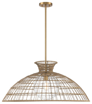 Lanai 1-Light Pendant, Warm Brass