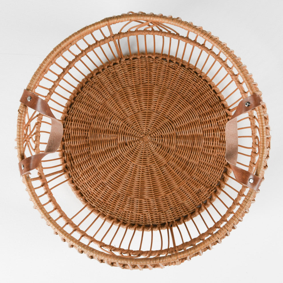 Sumatra Rattan Floor Storage Basket, Natural
