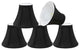 30034-5 Small Bell  Chandelier Clip On Lamp Shade Black 3"x6"x5"