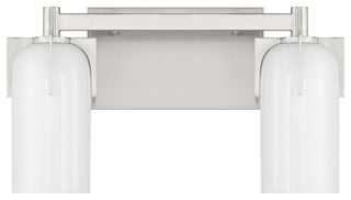 Caldwell 2-Light Bathroom Vanity Light, Satin Nickel