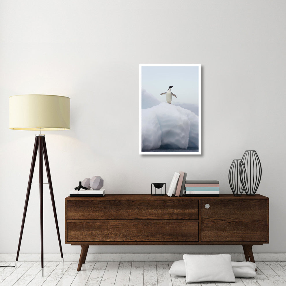"Adelie Penguin standing on iceberg, Paulet Island" Paper Art, 26"x38"