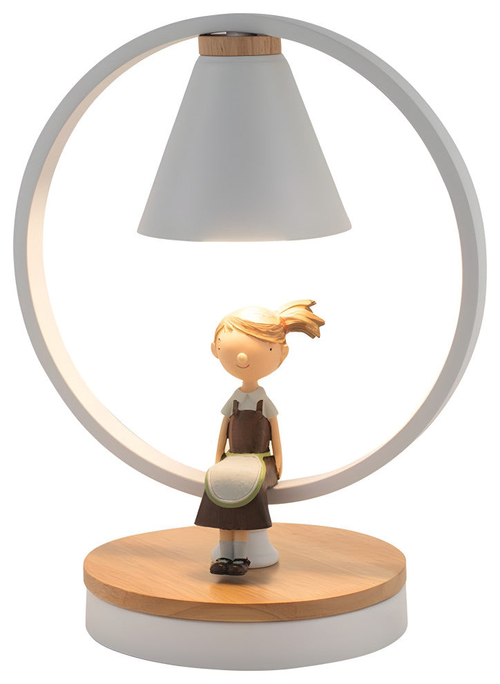 Le Brassus | Creative LED Night Light Fixture with a Figurine, White, Bird